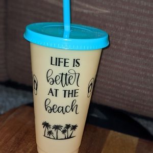 Color-Changing Tumbler & Straw Set